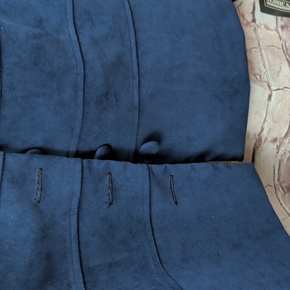 Jessica Howard Navy Button-Up Blazer 16W Nwt - Picture 2 of 7